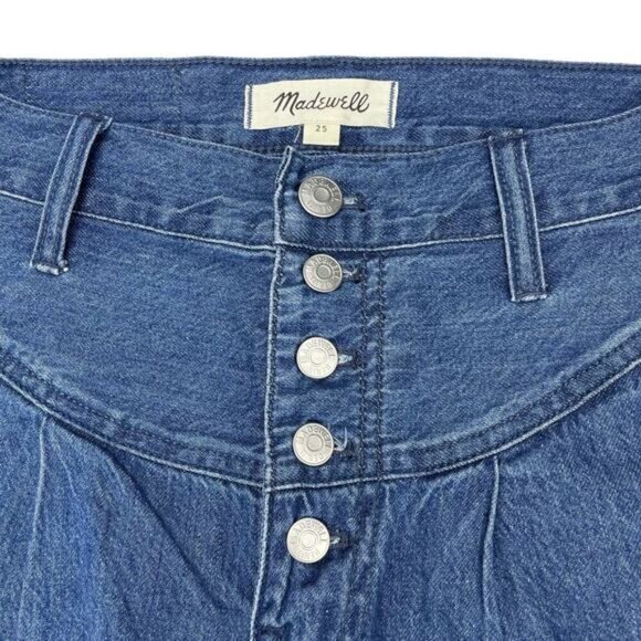 MADEWELL Tapered Yoke Jeans Sz 25 Steinbeck Wash - Picture 4 of 6
